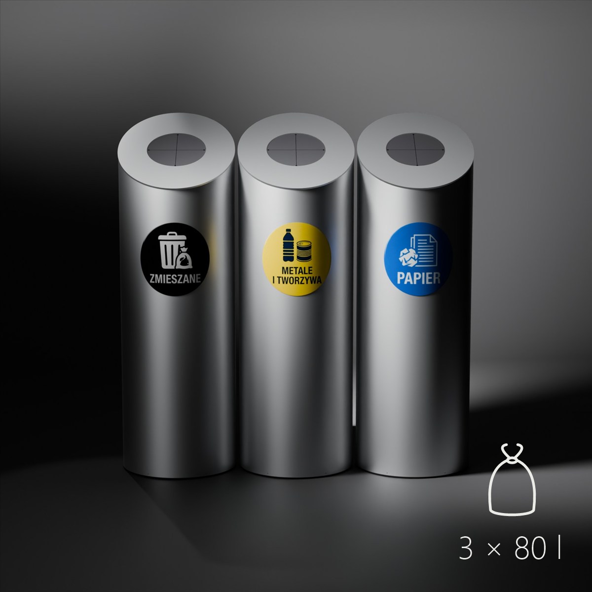 Pojemnik Organic 80 l – szereg